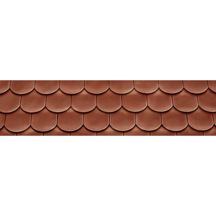 Керамическая черепица Braas Опал Глазурь каштан