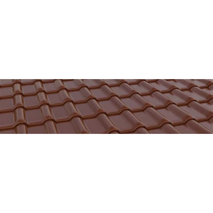 Керамическая черепица Braas Рубин 13V Глазурь каштан