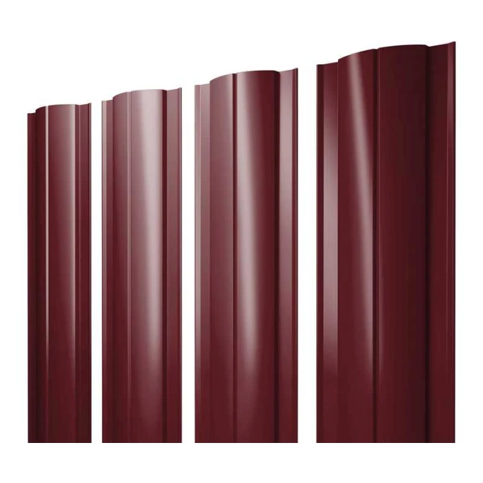 Штакетник Круглый Grand Line 0,4 Полиэстер RAL 3005 Красное Вино